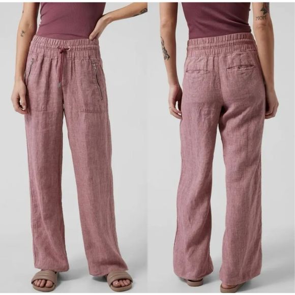 Athleta Pants - Athleta Cabo Linen Wide Leg Pants